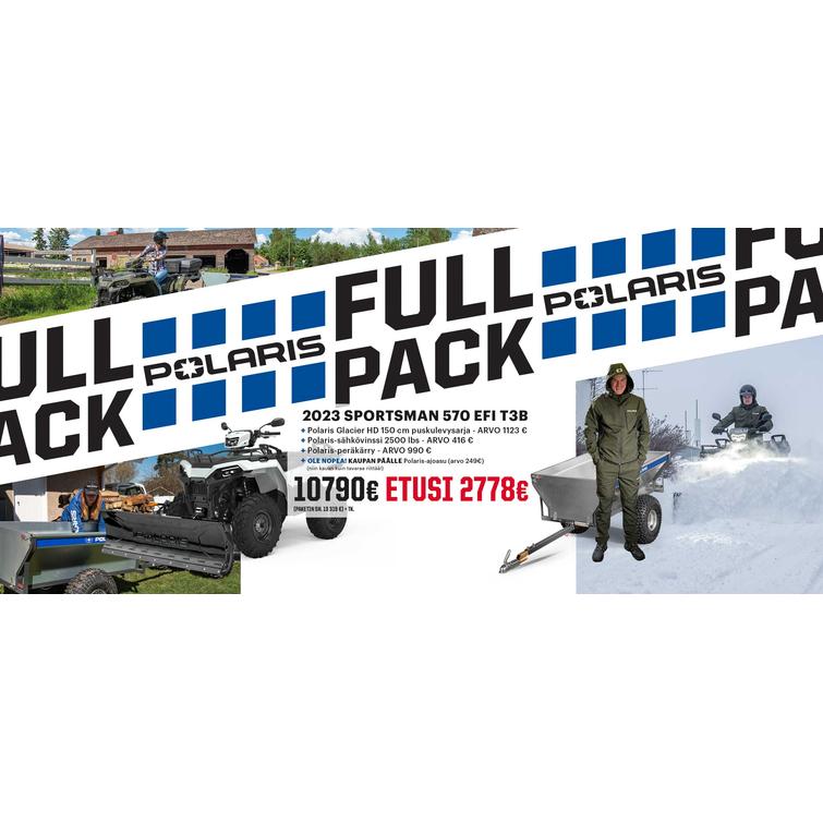 sportsman 570 traktorimönkijä FULL PACK tarjous