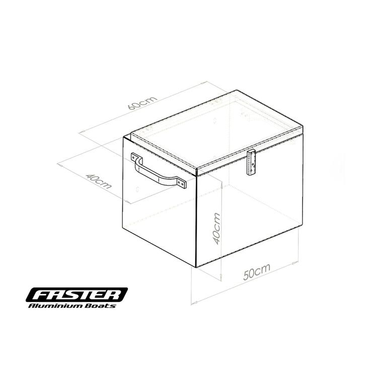 ALU laatikko / istuin 600